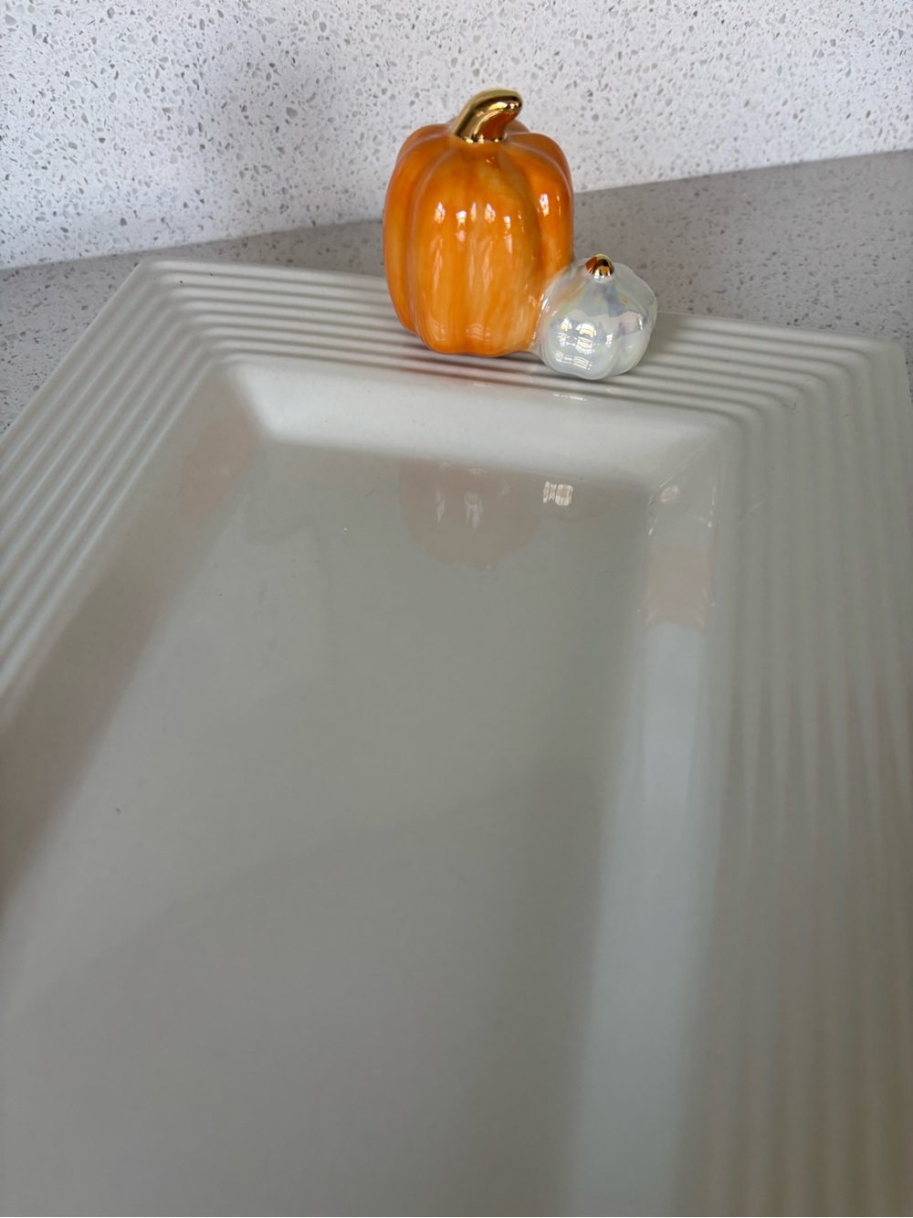 Nora Fleming Pinstripe White Bread Tray - Picture 6 of 8